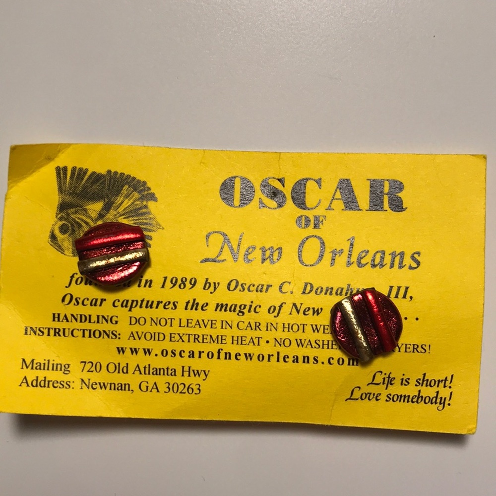 New Orleans themed earrings